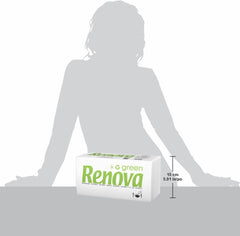 Renova - Șervețele Renovagreen, 200 șervețele, hârtie reciclată, etichetă ecologică europeană, dimensiune standard
