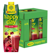 Rauch Happy Day Kirsche | Aus ausgewählten Sauerkirschen | 6X 1 Liter, Tetra Prisma Naty Shop Standardtitel