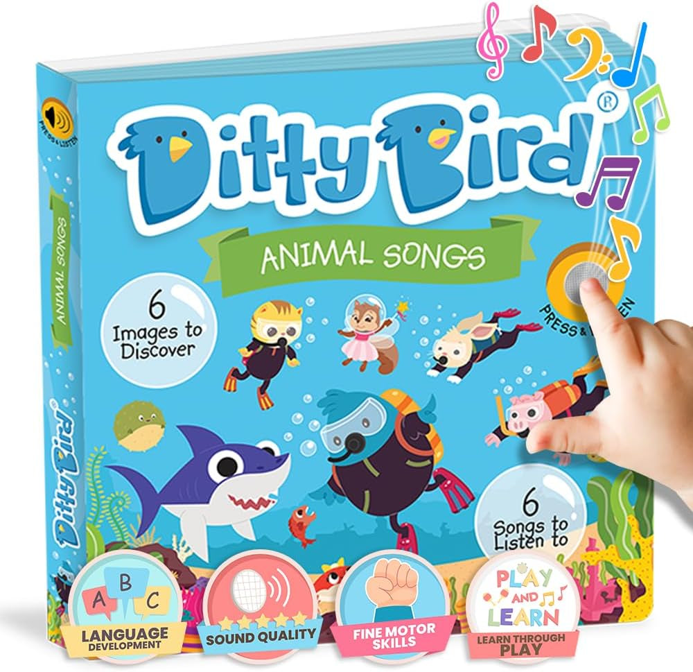 DITTY BIRD Baby Animal Songs: JucÄrie pentru copii cu 6 butoane sonore pentru a cĂąnta Èi a ĂźnvÄÈa limba englezÄ. Jucarii Bebe Naty Shop Titlu implicit