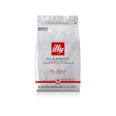 illy Vollbohnenkaffee – perfekt geröstete Bohnen – Classico Medium Roast – mit Noten von Karamell, Orangenblüte und Jasmin – 100% Arabica – ohne Konservierungsstoffe – 500 ml