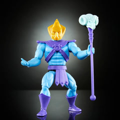 Masters of the Universe Origins Spielzeug, Skeletor-Figur aus der Cartoon-Sammlung, Bösewicht stehend ca. 14 cm mit Rüstung, Stab, Schwert und 2 Masken, HYD24 Actionfiguren Naty Shop