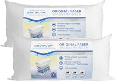 Mediflow 5201 Perna de apă originală într-un pachet dublu 40X80Cm, alb, 2 bucăți (1 pachet) Perne standard Naty Shop Titlu implicit