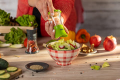 KUHN RIKON Gewürzmühle Mini (grün), Kunststoff, 12 x 12 x 8 cm Mühlen und Hobel Naty Shop