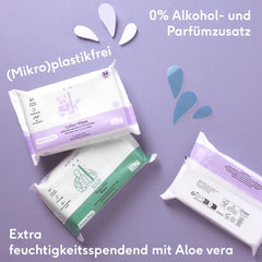 Naïf – Feuchttücher ohne Plastik – 162 Stück (3 Packungen à 54 Tücher) – für Babys und Kinder – Po, Körper, Gesicht – mit Aloe Vera und Bambus – 0 % Duftstoff und Alkohol
