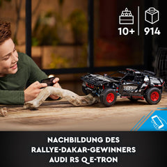 LEGO 42160 Technic Audi RS Q e-tron, ferngesteuertes Rallye-Auto-Spielzeug, Dakar-Rallye-Geländewagen, App-steuerter RC mit Control+, Geschenk für Jungen, Mädchen und Fans ab 10 Jahren zum Bauen