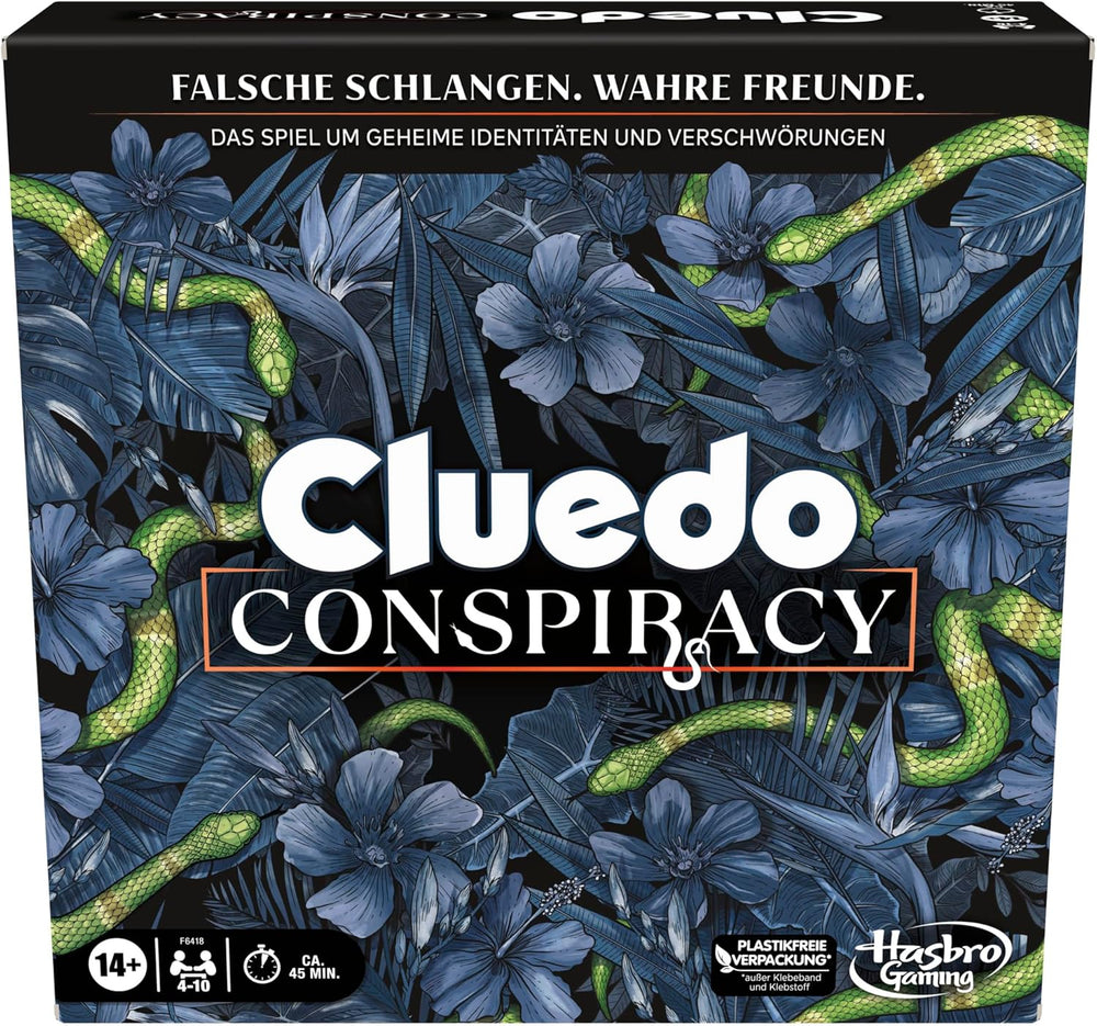 Cluedo Conspiracy Brettspiel von Hasbro Gaming für Erwachsene und Jugendliche, deutsche Version des Mystery-Spiels, für 4-10 Spieler ab 14 Jahren