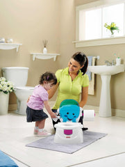 Fisher-Price Meine Erste Toilette, Baby Töpfchen, Mit Musik & Lustigen Sätzen, Tragbare Baby Toilette, Abnehmbarer Toilettenaufsatz, Deutsche Version, Ab 1 Jahr, P4326 Accessories Food and Breastfeeding Bebe Naty Shop