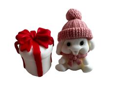 Set 2 decoratiuni comestibile din pasta de zahar, Emotia cadourilor, fete Decoratiuni din Pasta de Zahar Naty Shop