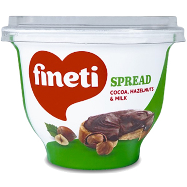 Fineti, Crema cu cacao, alune de padure si lapte 200g Glazuri si Decor Naty Shop 200 grame