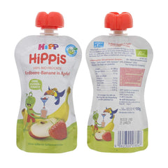 HiPP Bio für Kinder HiPPiS Erdbeer-Banane im Apfel – Theo Toucan, 100g