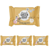 Șervețele umede igienice pentru mâini Marcel's Green Soap, pachet de 60 - Vanilie și floare de cireș - Pe bază de plante - Ecologice