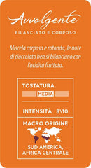 Caffè Mauro Torrefazione Kaffeekapseln Espresso Avvolgente, Intensität 8/10-144 Kapseln Kompatibel mit Kaffeemaschinen der Marke Lavazza* A Modo Mio*, 144 Stück, Hergestellt in Italien