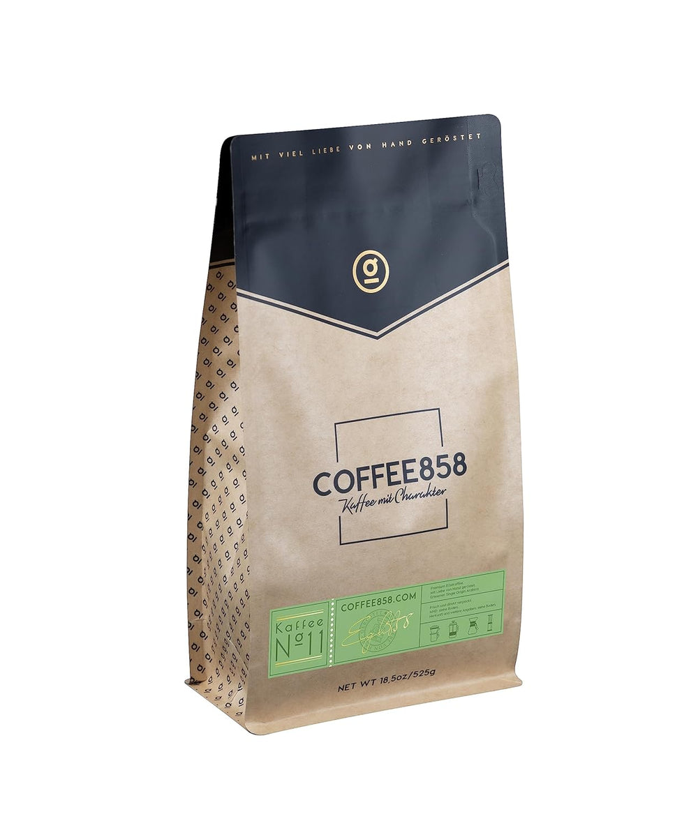 Boabe de cafea din Brazilia (nr. 11) - Cea mai fină Arabica de origine unică de la Coffee858 (525g)