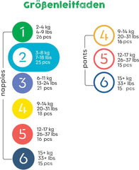 Bambiboo-Einwegwindeln, hautfreundlich und Nabelöffnung, verschiedene Größen Mutter und Baby Naty Shop
