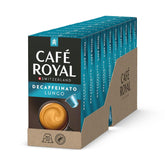 Café Royal Lungo Decaffeinato – Nespresso®-kompatible Kaffeekapseln, 100 % Arabica, Intensität 5/12, Rainforest Alliance, entkoffeiniert, 100 Kapseln