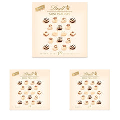 Schokolade - Weiße Mini-Pralinen | 90 g | Box mit 18 Pralinen in 6 köstlichen Sortimenten | Geschenk aus Schokolade | Schokoladengeschenk (3er-Pack)