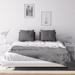 Soleil D'Ocre Adele, Acoperire Zigzag, Aruncată de pe canapea, Polycoton, Gri, 220 X 240 Cm Plapumi si pilote Naty Shop