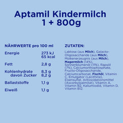 Aptamil Wachstumsmilch 1 Plus - Wachstumsmilch ab 1 Jahr - 800g