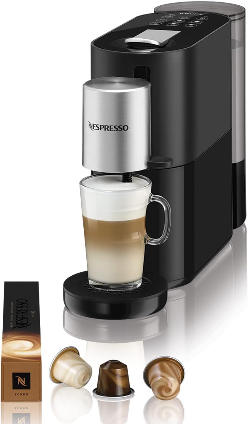 Espressor Krups Nespresso, Espressor cu capsule de cafea, Stil espresso Barista, Spumator de lapte, Fabricat în Franța YY4355FD