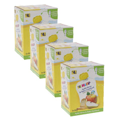 Hipp Quetschbeutel für Babys, Früchtebrei, Mango-Pfirsiche in Banane mit Hafer, 100 % Bio-Früchte ohne Zuckerzusatz, 4 x 4 Beutel à 90 g Mutter und Kind Naty Shop 4 x 4 Beutel à 90 g Apfel-Birne