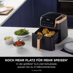 Ninja Heißluftfritteuse MAX PRO AF180EUCP, 6,2 Liter, ölfrei Naty Shop Appliances