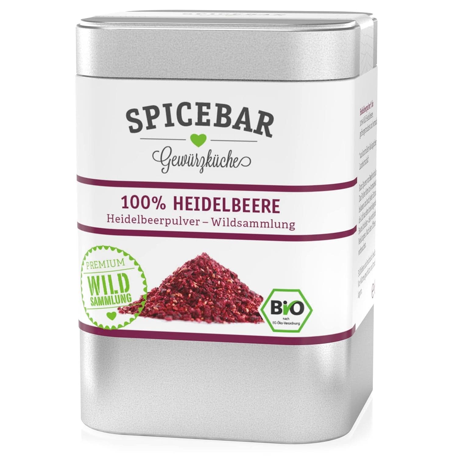Spicebar Strawberry Powder Organic - 50 grame - Pulbere de fructe liofilizate din 100% căpșuni Arome Naty Shop Afine