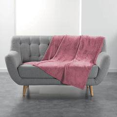 Douceur D'Intérieur, Flanelldecke, 125 x 150 cm, Rosa, Flanellbettdecken und Steppdecken Naty Shop Standardtitel