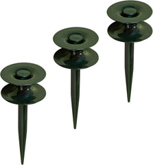Set de 3 ghidaje pentru furtun, verde, 24 x 9 cm | Ghidaj pentru furtun și cablu de grădină cu ancoră de sol | Roletă pentru furtun pentru protejarea straturilor de flori și a pereților casei | Roletă pentru furtun de grădină și cablu