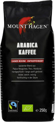Boabe de cafea prăjite decofeinizate, 6 x 250 g
