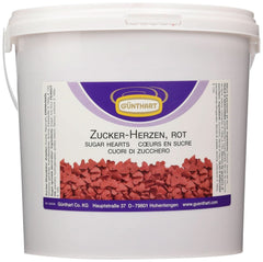 Günthart Zuckerdekoration, rote Herzen, 1,5 kg Streusel Naty Shop