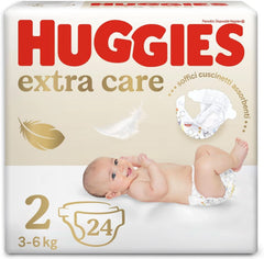 Huggies Baby, Größe 2 (3 – 6 KG), 24 Windeln Mutter und Kind Naty Shop