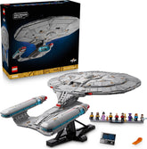 LEGO Icons Star Trek: U.S.S. Enterprise NCC-1701-D - Bauset für Erwachsene - 2 Shuttlepods, Trennfunktion & 9 Minifiguren mit Jean-Luc Picard & William Riker - Geschenk für Männer und Frauen - 10356