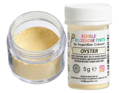 Sugarflair Blossom Tint Dust Pudră de Colorant Alimentar Oyster - Pudră de Colorant Alimentar pentru Decoruri de Tort, Pastă de Zahăr, Fondant, Glazură, Ciocolată, Cremă de Unt, Macarons și Mai Multe - 5G