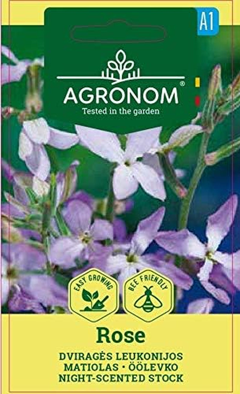 AGRONOM | Doppelgehörnte Rose | Blumensamen | Rosensamen | Einjährige Pflanze, einfach zu züchten | 1 Packung