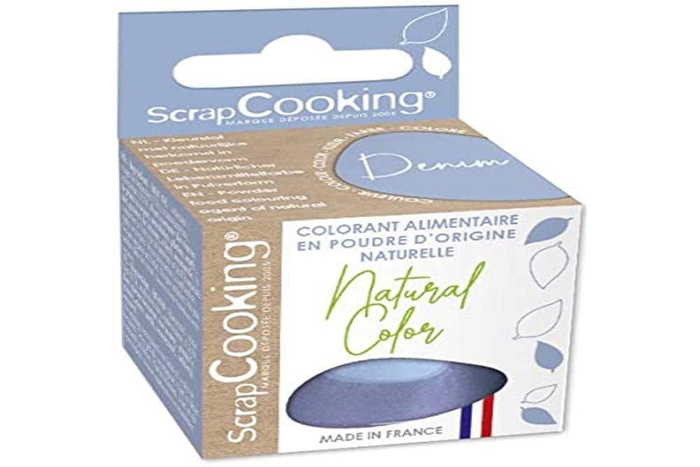 Colorant alimentar pudră de origine naturală 10G - Denim