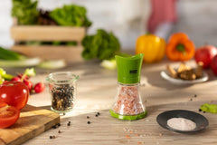 KUHN RIKON Gewürzmühle Mini (grün), Kunststoff, 12 x 12 x 8 cm Mühlen und Hobel Naty Shop