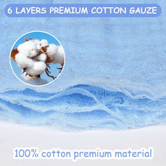 Baby-Musselin-Handtücher, Packung mit 8 saugfähigen Handtüchern aus Bio-Baumwolle, 25 x 25 cm. Mutter und Baby Naty Shop