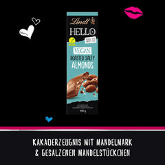 Lindt Hello Schokolade, geröstete Salzmandeln, 100g