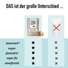 Mischung für vegane Schokoladenkekse, ohne Zuckerzusatz, mit Mandelmehl Naty Shop Kitchen
