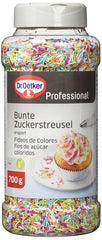 Dr. Oetker Professionelle farbige Zuckerstreusel zum Backen und Dekorieren, 700 Gramm Naty Shop Default Title
