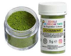 Sugarflair Blossom Tint Dust Pudră de Colorant Alimentar Agrișe - Pudră de Colorant Alimentar pentru Decoruri de Tort, Pastă de Zahăr, Fondant, Glazură, Ciocolată, Cremă de Unt, Macarons și Mai Multe - 5G
