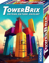 KOSMOS 684228 TowerBrix: Ein Team, EIN Turm – EIN Plan? Kooperatives Geschicklichkeitsspiel, gemeinsam bauen ohne Plan, Brettspiel für 1-6 Spieler ab 10 Jahren