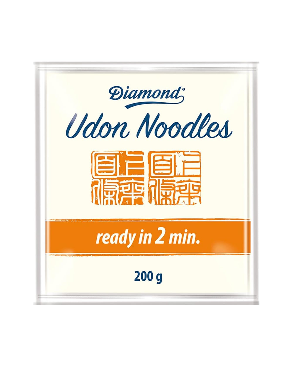 Udon-Nudeln DIAMOND, schnelle und einfache Zubereitung, vegetarisch, vegan - 1 x 200 g