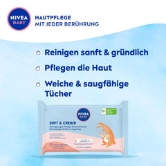 NIVEA Baby Aqua Feuchttücher 4x57 Stück