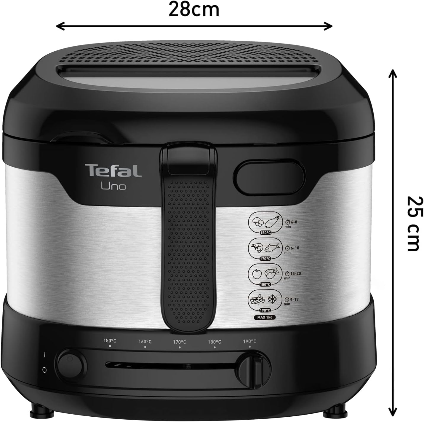 Friteuză Tefal Uno M FF215D, 1470 Watti, capacitate: 1 kg Electrocasnice Naty Shop