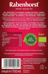 RABENHORST (6 x 700 ml) – Hochwertiger Gemüsesaft aus verschiedenen Gemüsesorten mit intensiv würzigem Geschmack. Alkoholfreie Getränke von Naty Shop