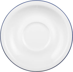 Serviciu de cafea Seltmann Weiden cu 18 piese | Serie compactă, margine albastră | Setul include 6 farfurii pentru micul dejun, 6 cești de cafea și 6 farfurioare, albastre