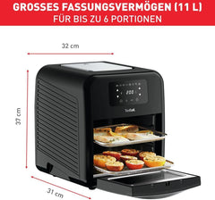 Tefal Easy Fry Oven & Grill 9-In-1 Hot Air Fryer, 11 L Pentru 6 porții, 7 accesorii, 8 programe, rețete online Electrocasnice Naty Shop