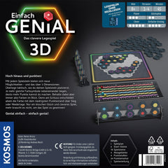 KOSMOS 684006 Einfach geniales 3D mit hochwertigen 3D-Steinen. Neue Möglichkeiten entdecken, Brettspiel für die ganze Familie ab 10 Jahren, Geschenk, Familienspiel für 1-4 Spieler, Partyspiel
