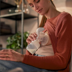 Philips Avent Handmilchpumpe - Einfaches Abpumpen, Mit Natural-Motion Technologie, Bpa-Frei (Modell SCF430/01) Transparentes Zubehör Essen und Stillen Bebe Naty Shop